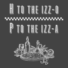 H to the Izzo P to the Izza Pizza T-Shirt CHARCOAL
