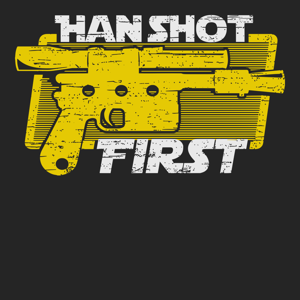 Han Shot First T-Shirt BLACK