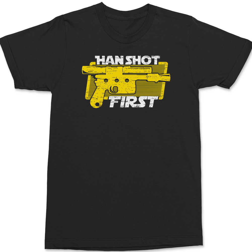 Han Shot First T-Shirt BLACK