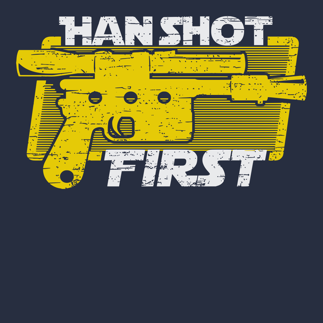 Han Shot First T-Shirt NAVY