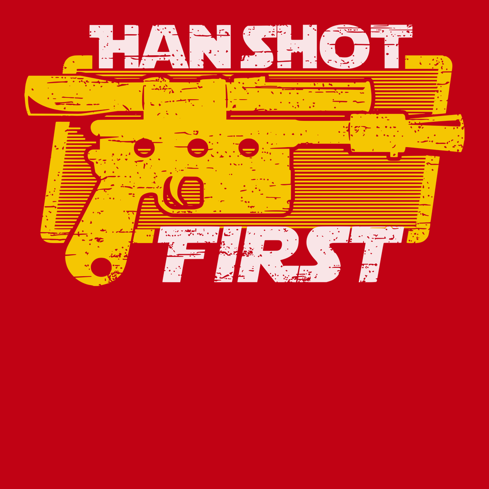 Han Shot First T-Shirt RED