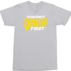 Han Shot First T-Shirt SILVER