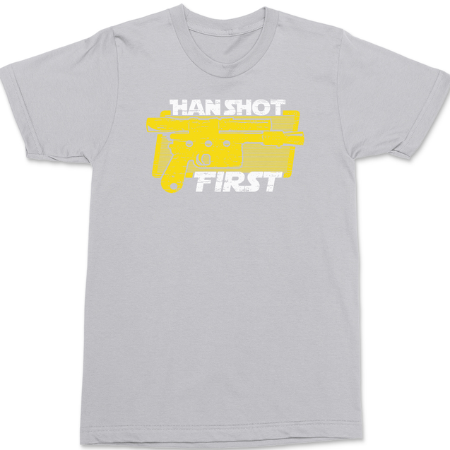 Han Shot First T-Shirt SILVER