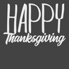 Happy Thankgiving T-Shirt CHARCOAL