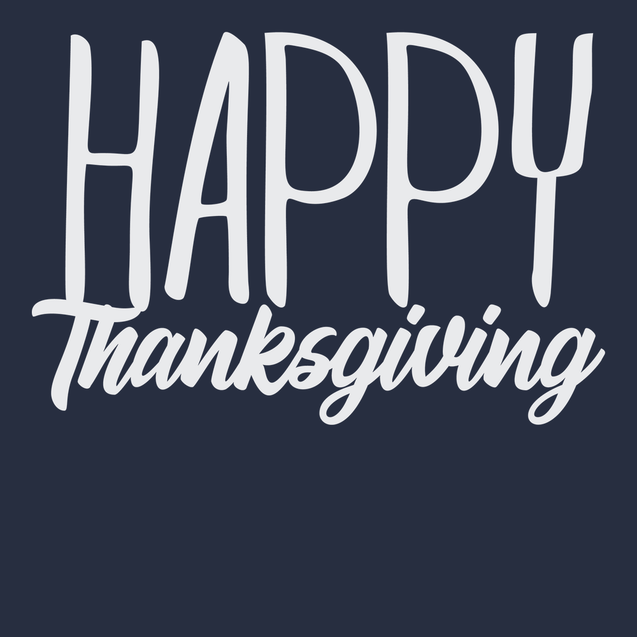 Happy Thankgiving T-Shirt NAVY