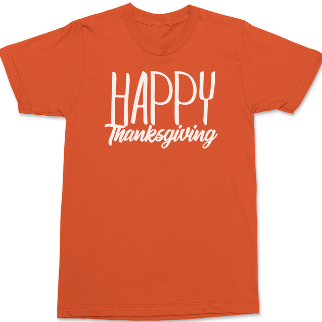 Happy Thankgiving T-Shirt ORANGE