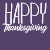 Happy Thankgiving T-Shirt PURPLE