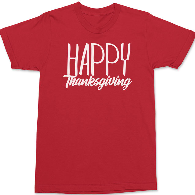 Happy Thankgiving T-Shirt RED