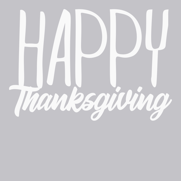 Happy Thankgiving T-Shirt SILVER