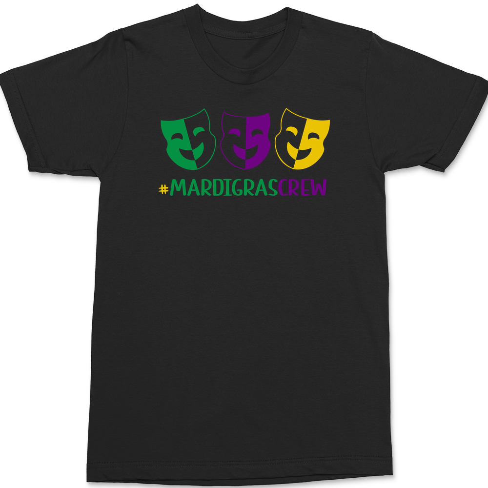 Hashtag Mardi Gras Crew T-Shirt BLACK