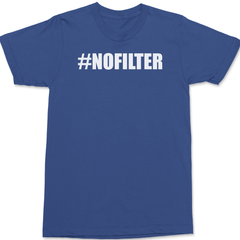Hashtag No Filter T-Shirt BLUE