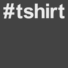Hashtag T-Shirt T-Shirt CHARCOAL