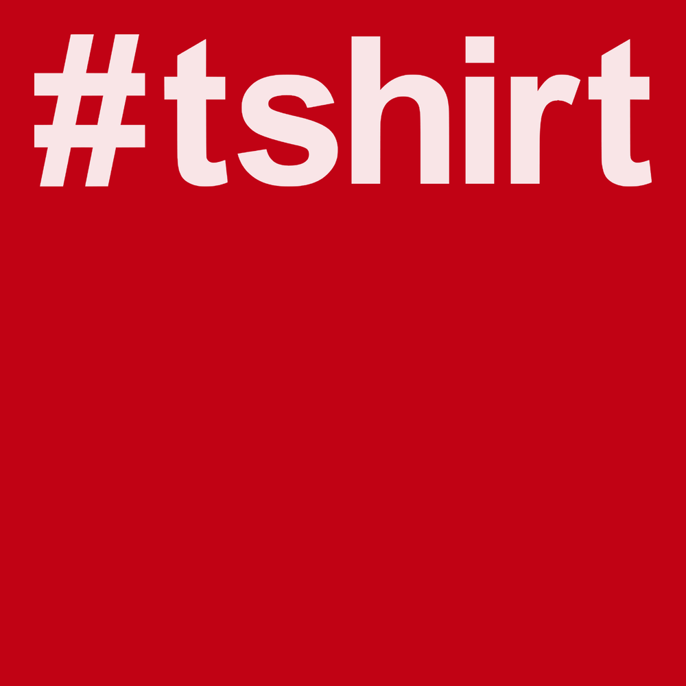 Hashtag T-Shirt T-Shirt RED