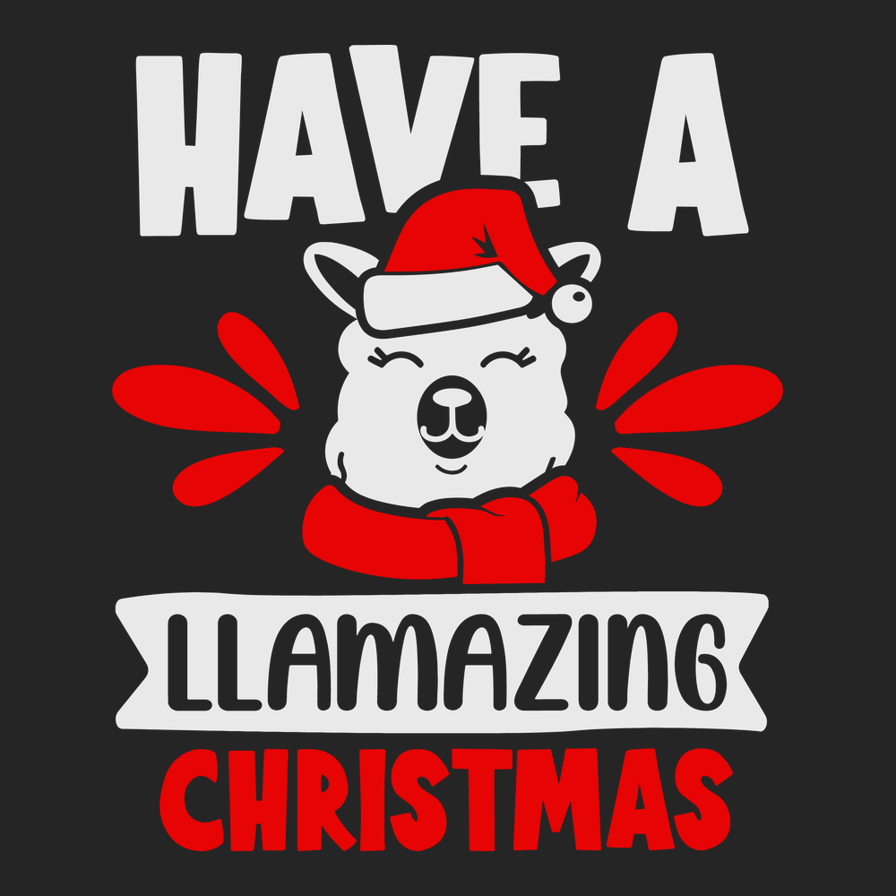 Have a Llamazing Christmas T-Shirt BLACK