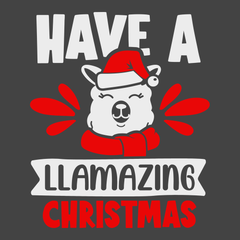 Have a Llamazing Christmas T-Shirt CHARCOAL