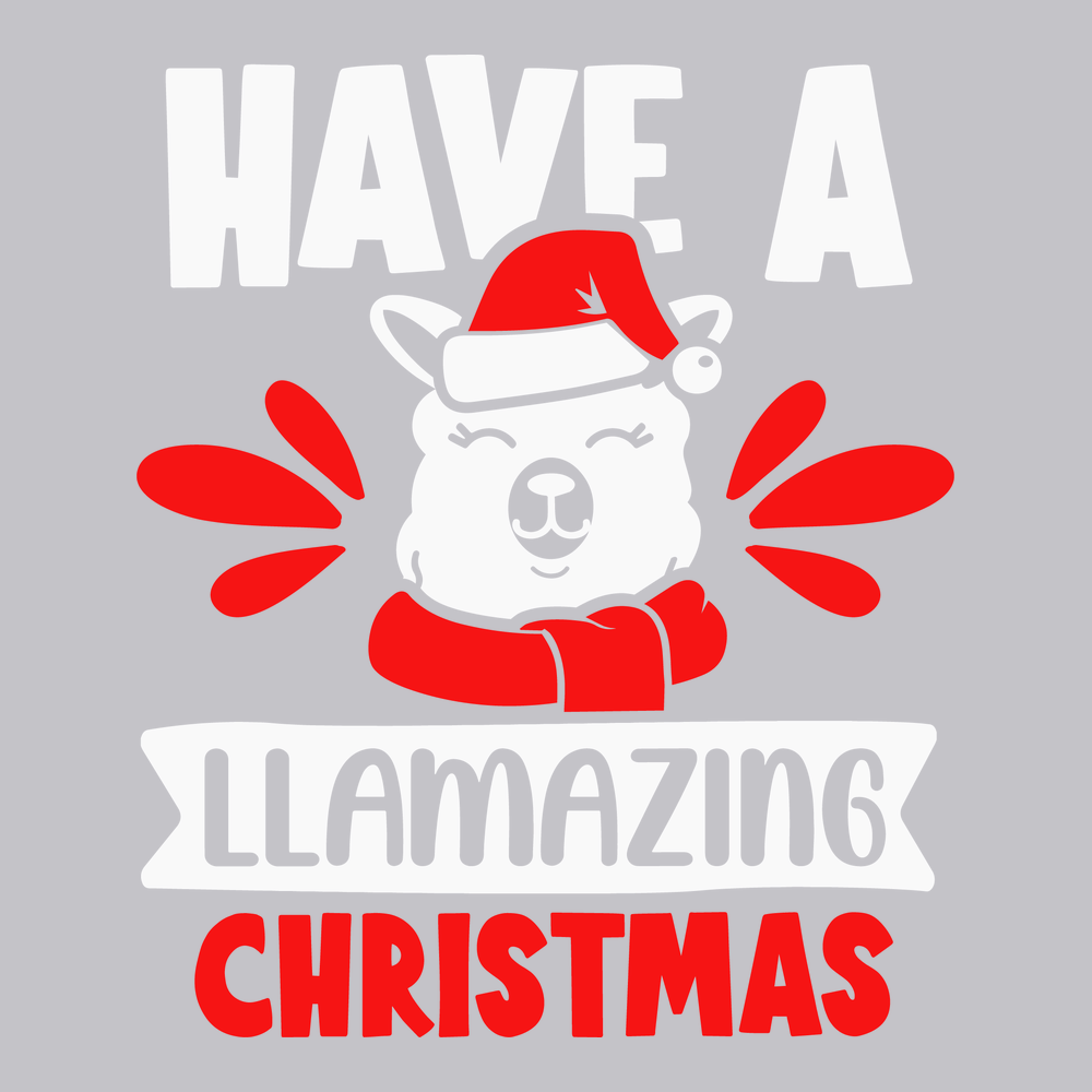 Have a Llamazing Christmas T-Shirt SILVER