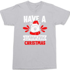 Have a Llamazing Christmas T-Shirt SILVER