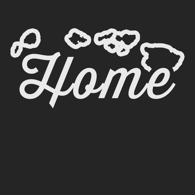 Hawaii Home T-Shirt BLACK