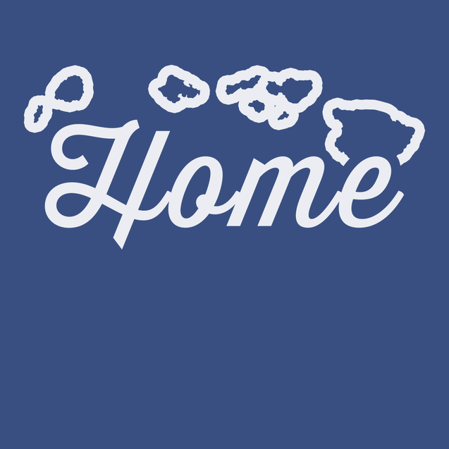 Hawaii Home T-Shirt BLUE