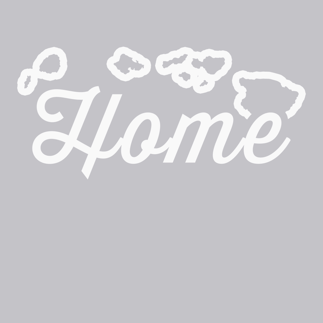 Hawaii Home T-Shirt SILVER