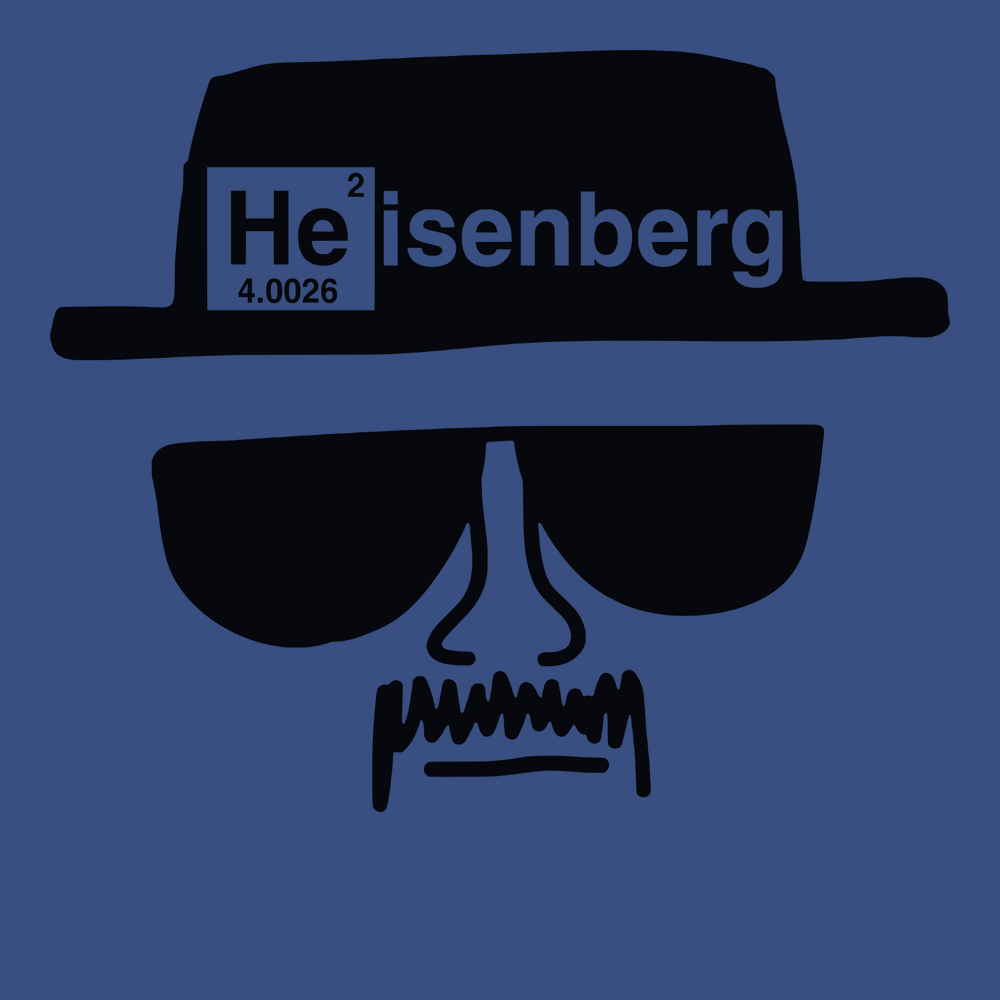 Heisenberg Hat T-Shirt BLUE