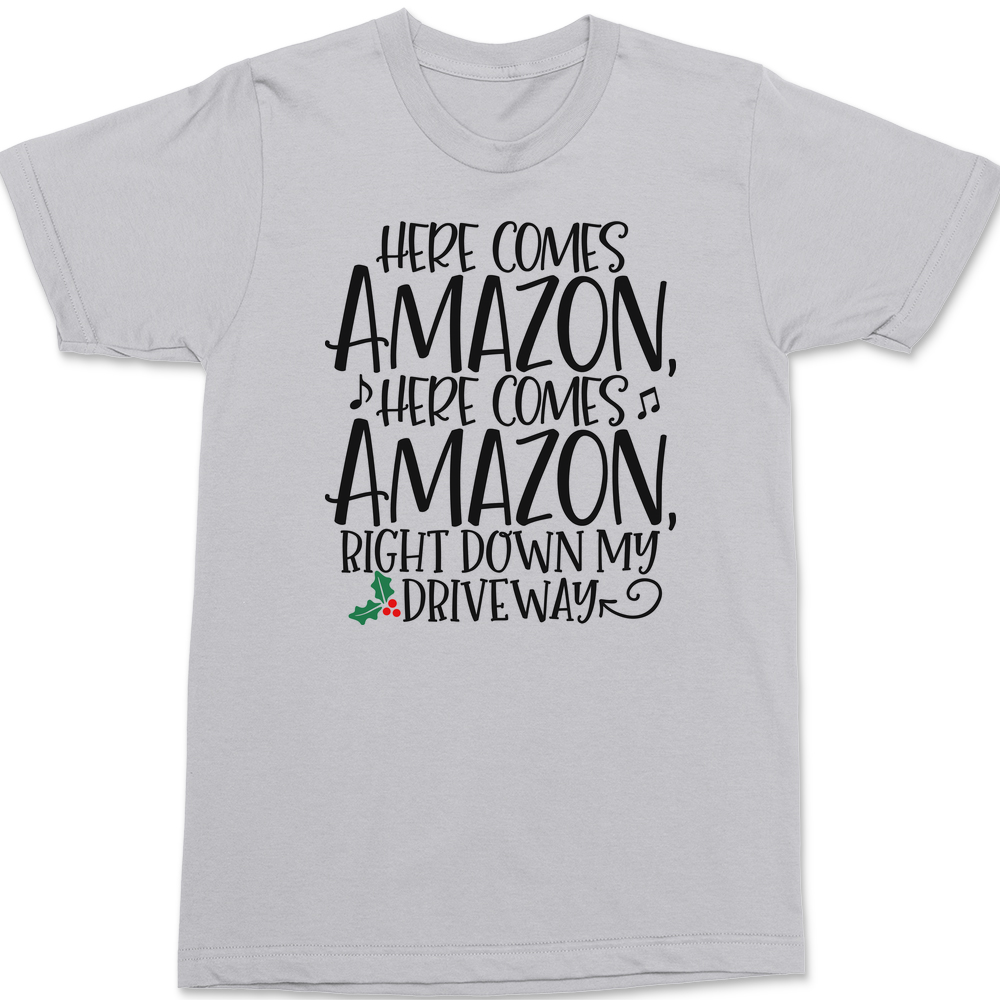 Here Comes Amazon T-Shirt SILVER