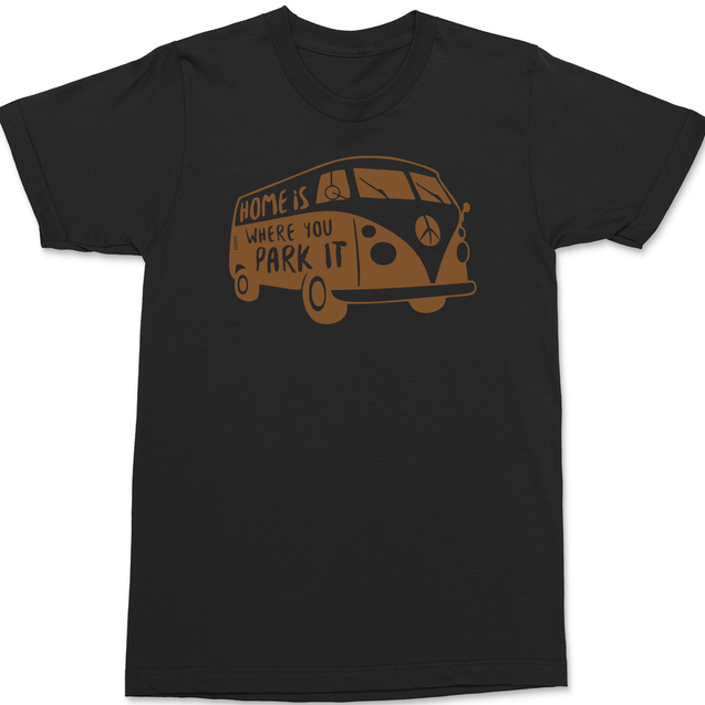 Home Is Where You Park It T-Shirt BLACK