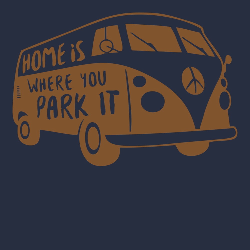 Home Is Where You Park It T-Shirt NAVY