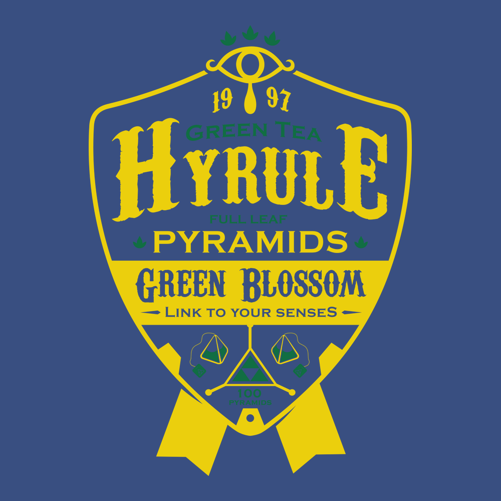 Hyrule Green Tea T-Shirt BLUE
