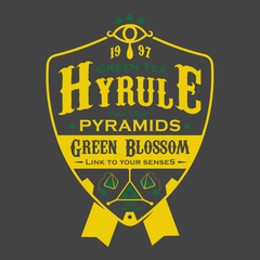 Hyrule Green Tea T-Shirt CHARCOAL