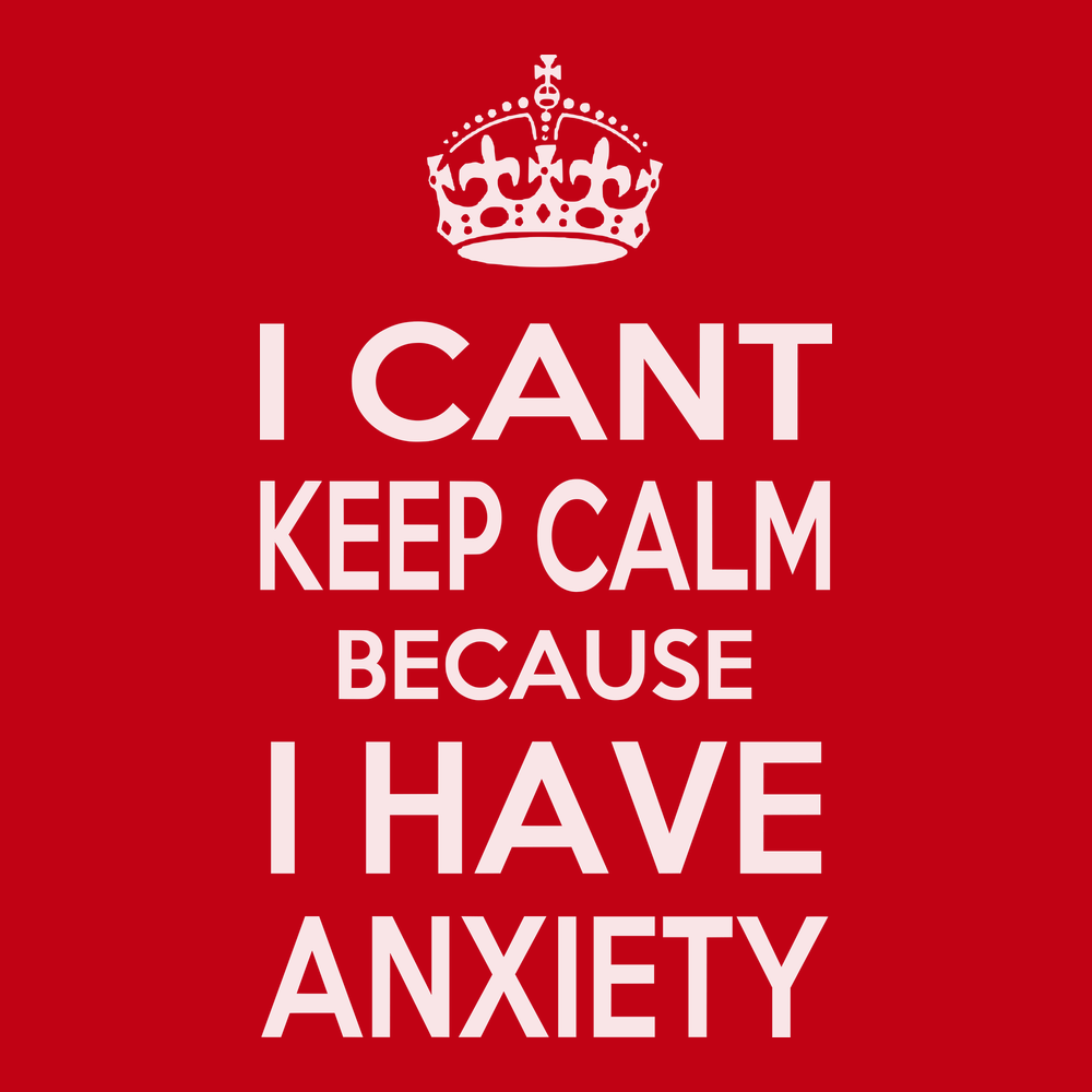 I Can't Keep Calm Because I Have Anxiety T-Shirt RED