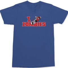 I Chainsaw Zombies T-Shirt BLUE