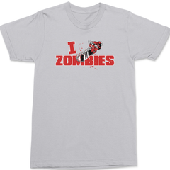 I Chainsaw Zombies T-Shirt SILVER