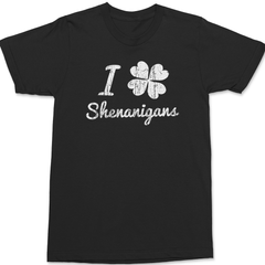 I Clover Shenanigans T-Shirt BLACK