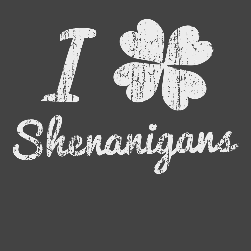 I Clover Shenanigans T-Shirt CHARCOAL
