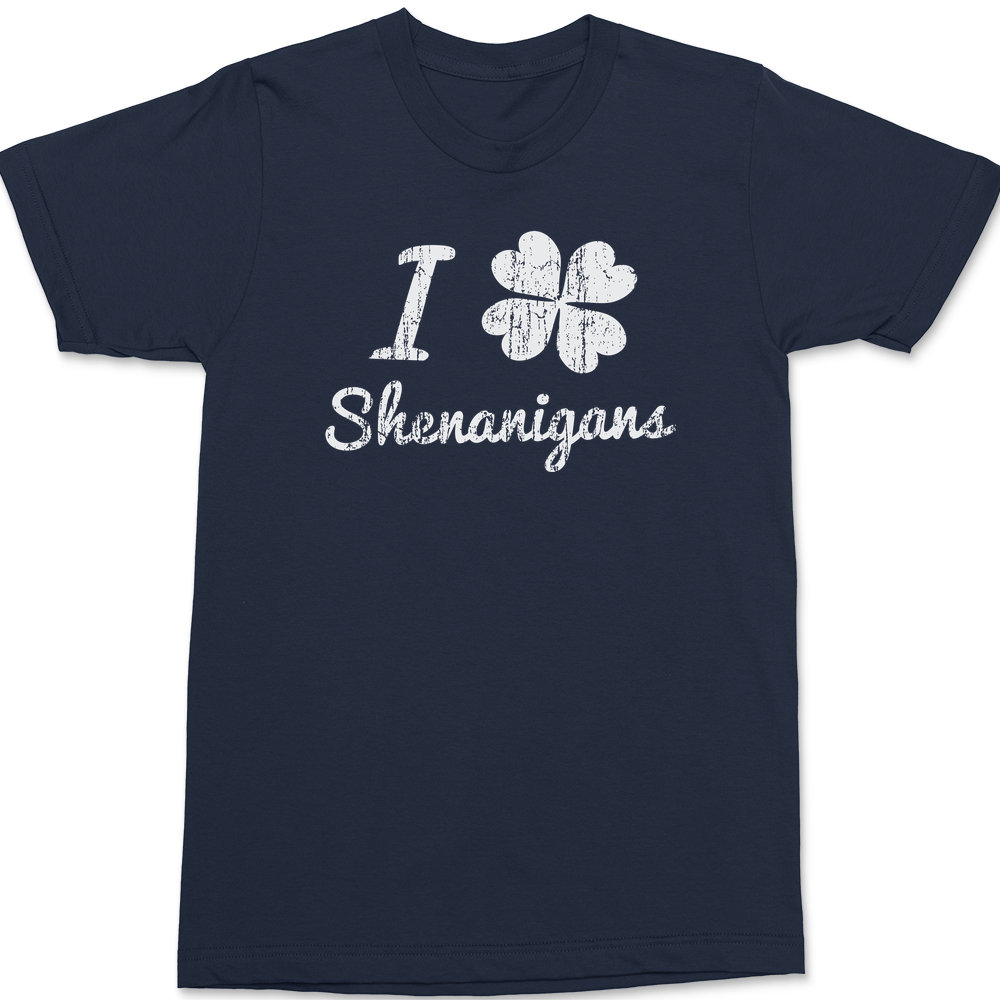 I Clover Shenanigans T-Shirt NAVY