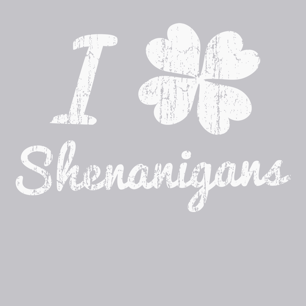 I Clover Shenanigans T-Shirt SILVER
