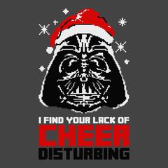 I Find your Lack of Cheer Disturbing T-Shirt CHARCOAL