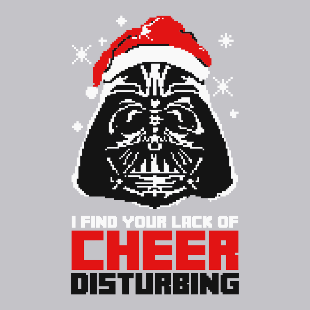 I Find your Lack of Cheer Disturbing T-Shirt SILVER