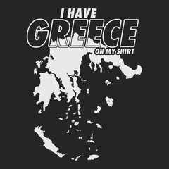 I Have Greece On My Shirt T-Shirt BLACK