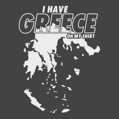 I Have Greece On My Shirt T-Shirt CHARCOAL