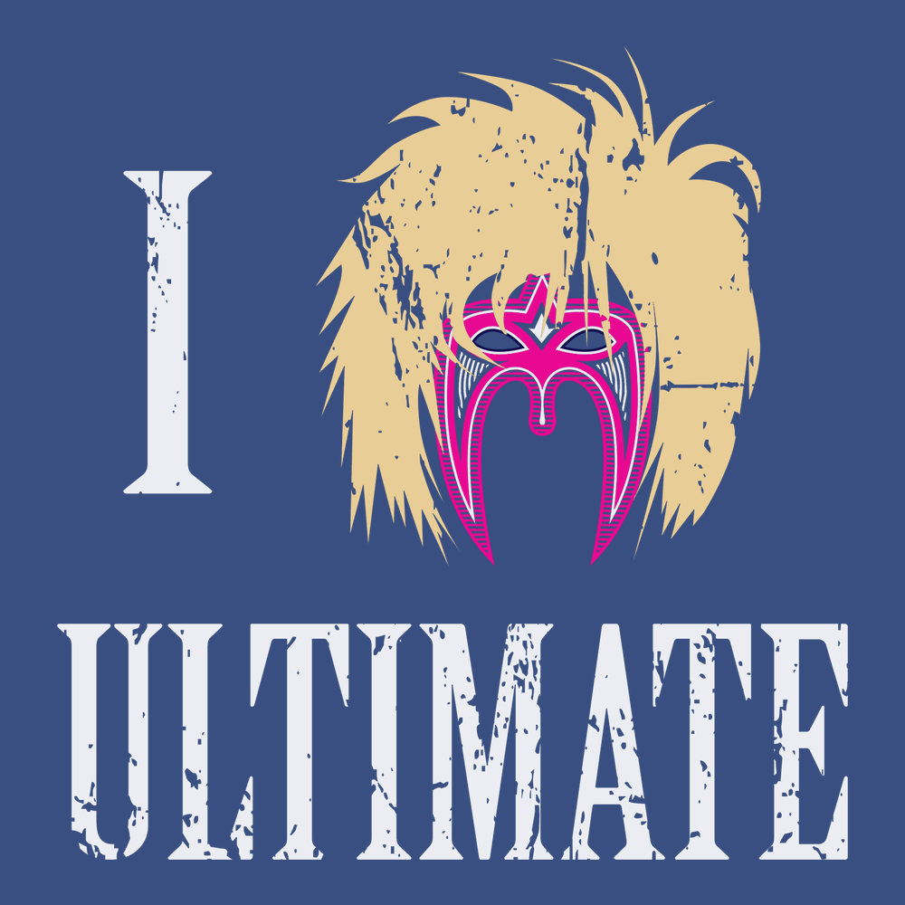 Blue ultimate top warrior shirt