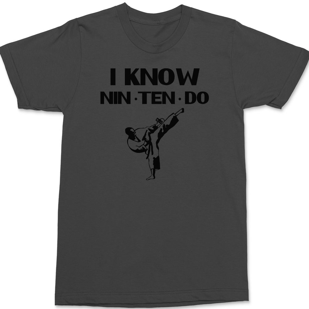 I Know Nintendo T-Shirt CHARCOAL