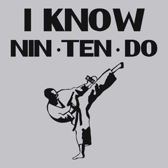 I Know Nintendo T-Shirt SILVER