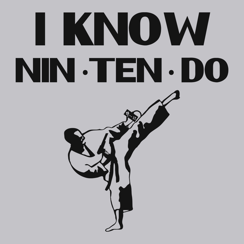I Know Nintendo T-Shirt SILVER