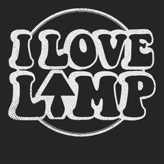 I Love Lamp T-Shirt BLACK