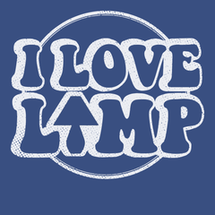 I Love Lamp T-Shirt BLUE