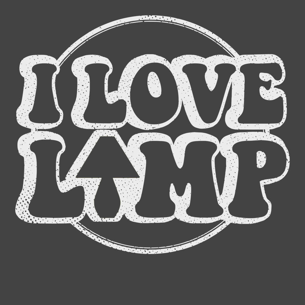 I Love Lamp T-Shirt CHARCOAL