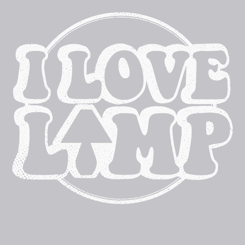 I Love Lamp T-Shirt SILVER