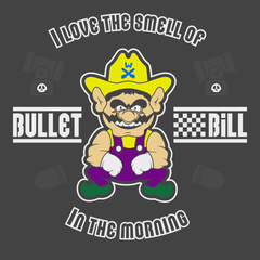 I Love The Smell of Bullets In The Morning T-Shirt CHARCOAL